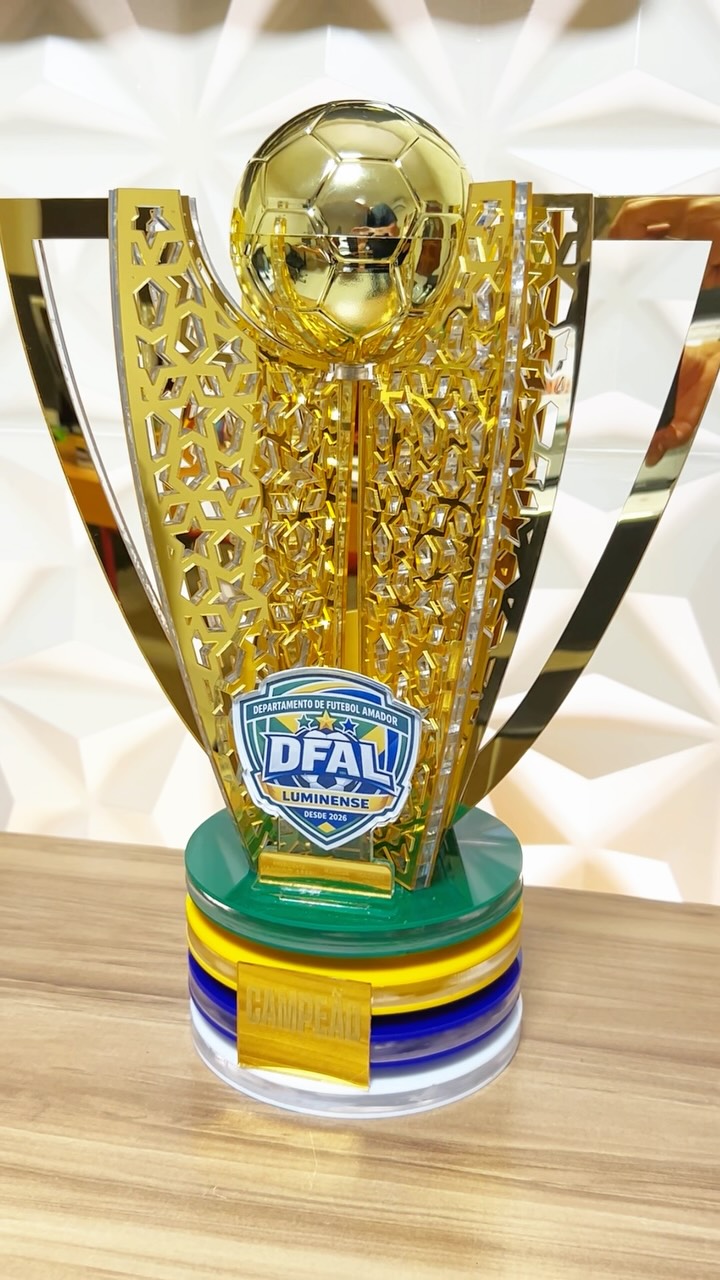 Capa do Reel: Troféu personalizado para competição